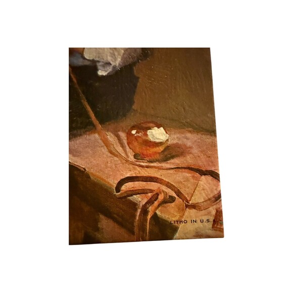 Vintage Anxious Moments Unframed Textured LithographBy Rico Tomaso U.S.A 7x5” - Picture 2 of 5